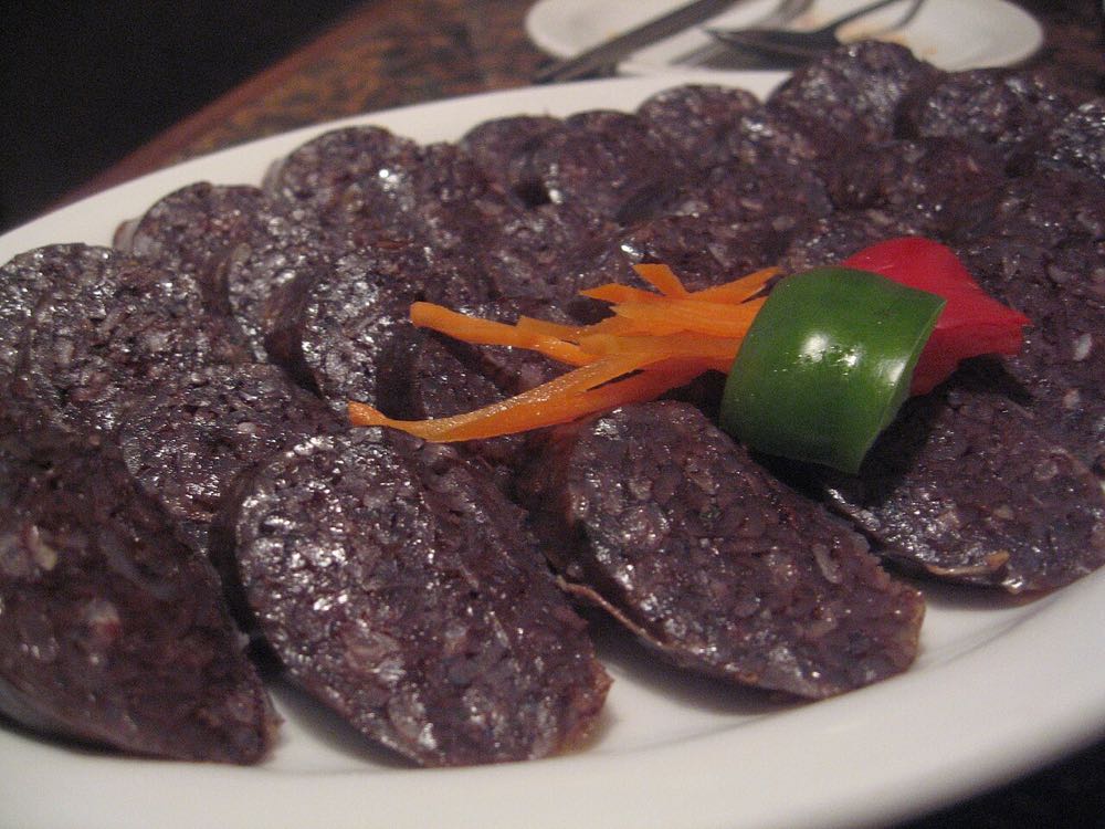 Traditional Korean sundae, similar in style to the squid sundae served in Abai Village, Sokcho