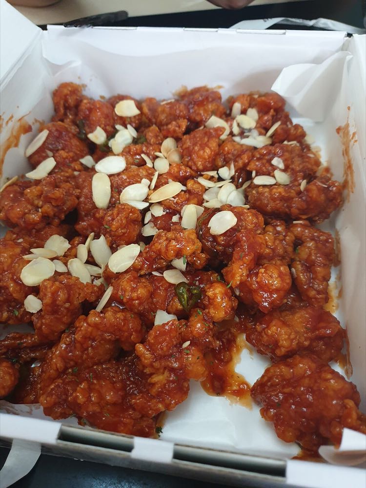 Manseok Dakgangjeong, one of the famous fried chicken stalls at Sokcho Tourist & Fishery Market