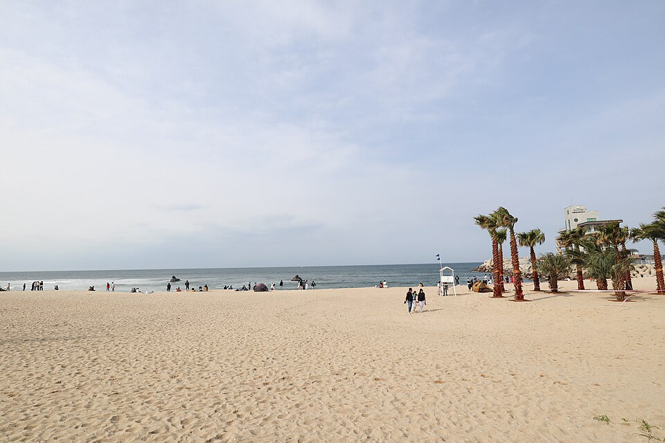 Anmok Beach, Gangneung's famous coffee street along the East Sea